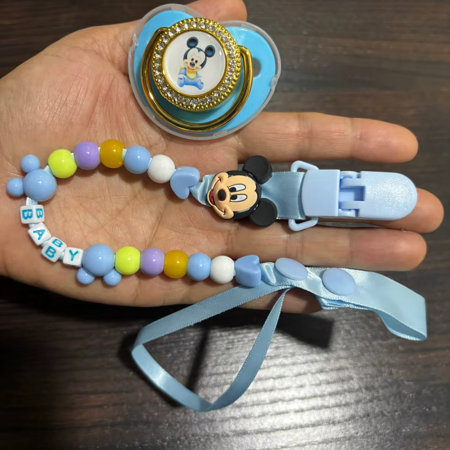 Disney Kawaii Baby-Schnullerhalter mit Anime-Print und Clip in Multicolour - Bild 1