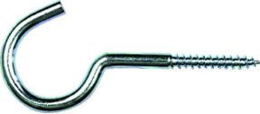 Hermann Lohmann Kronleuchterhaken aus verzinktem Eisen in Silber, Art.13, B/T/H: 13 x 6,2 cm - Bild 1