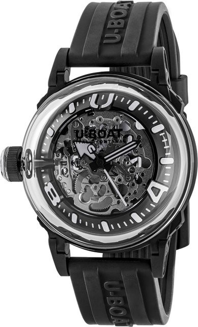 U-Boat Armbanduhr Automatik, Edelstahl, 44 mm, Herren, Schwarz - Bild 1