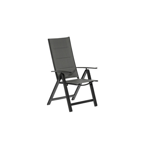 Merxx Gartenmöbelset Florenz 7-teilig aus Aluminium und Textil in Grau mit rechteckigem Tisch und Sicherheitsglas - Bild 2