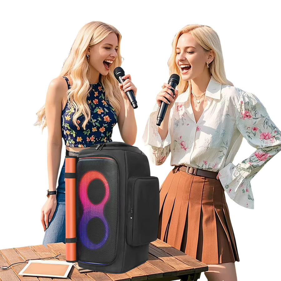 ALLOYSEED Tragbare Staubhülle für JBL Partybox 110 und JBL Partybox Club 120 mit Mikrofonfach, Schwarz - Bild 4