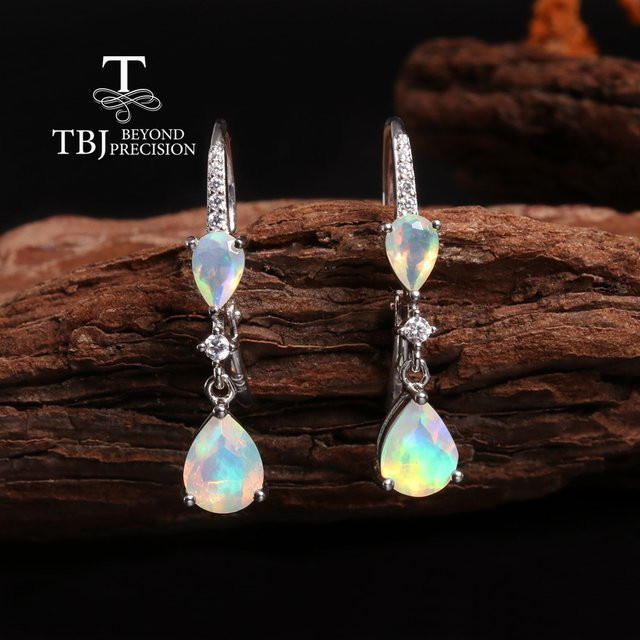 YUNUM Ohrringe, 925 Silber, Opal, Damen - Bild 1