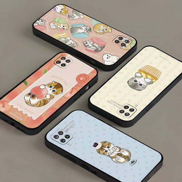 Mofusands Katzen Handyhülle Softcover für Samsung Galaxy S21 S22 S23 S24 S25 S26 Ultra FE Plus 5G A52S in Multicolour - Bild 1