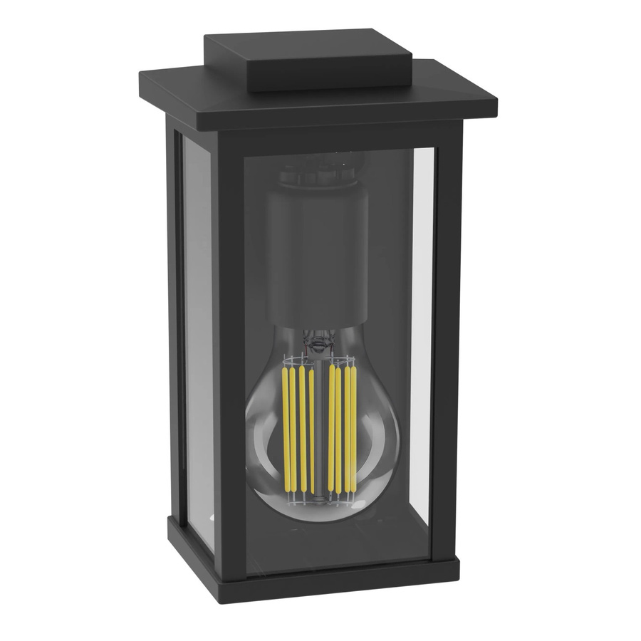 Philips Mirth Outdoor-Wandleuchte eckig in Schwarz aus Aluminium und Glas mit E27 Fassung, IP44 - Bild 2