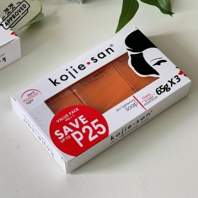 Kojie San Seife mit Kokosnussöl, 64g, 3 Stück - Bild 1