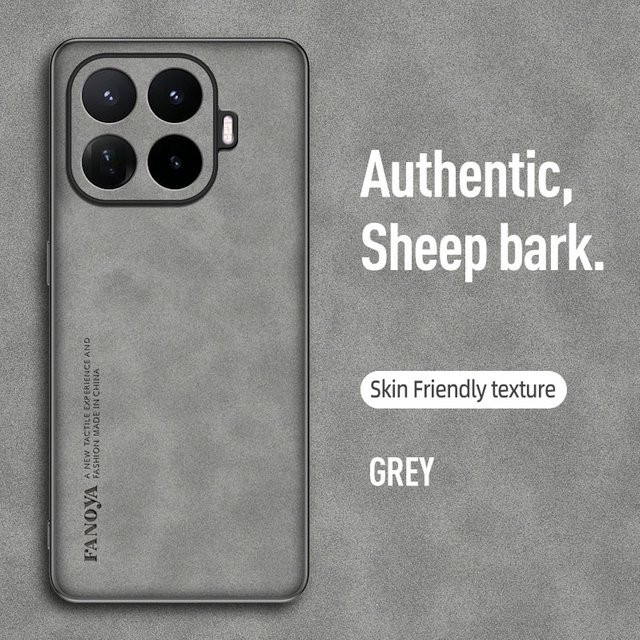 Luxuriöse Retro-Lederhülle für Xiaomi 17T Pro, Xiaomi 17T und Xiaomi 17T Pro 5G, stoßfeste matte Silikonhülle in Braun oder Grau - Bild 1