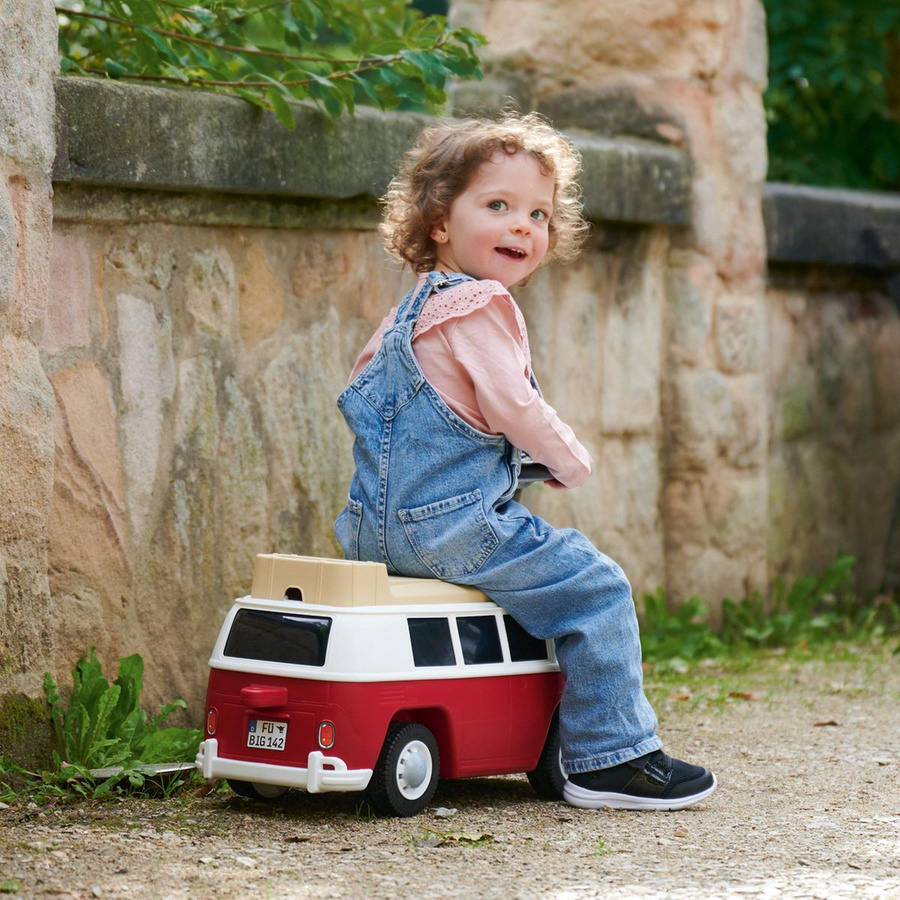BIG VW T1 Rutscher Fahrzeug rot weiss ab 18 Monaten - Bild 8