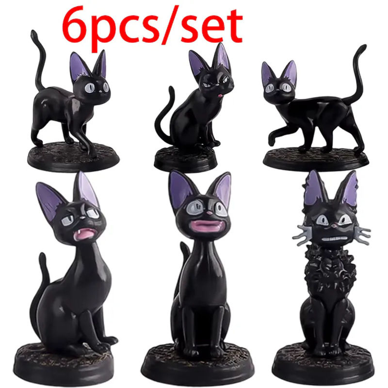 Bandai Jiji Schwarze Katze Figur aus PVC für Fans von Hayao Miyazaki, schwarze Actionfigur als Dekoration und Spielzeug - Bild 7