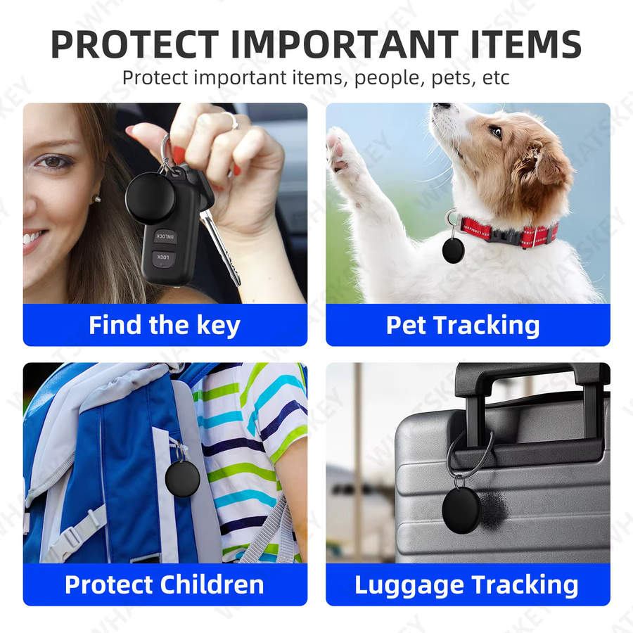 Peocke Mini GPS Locator Smart Tag mit Bluetooth und Android-Kompatibilität für Schlüssel, Haustiere oder Kinder in Schwarz oder Weiß - Bild 5