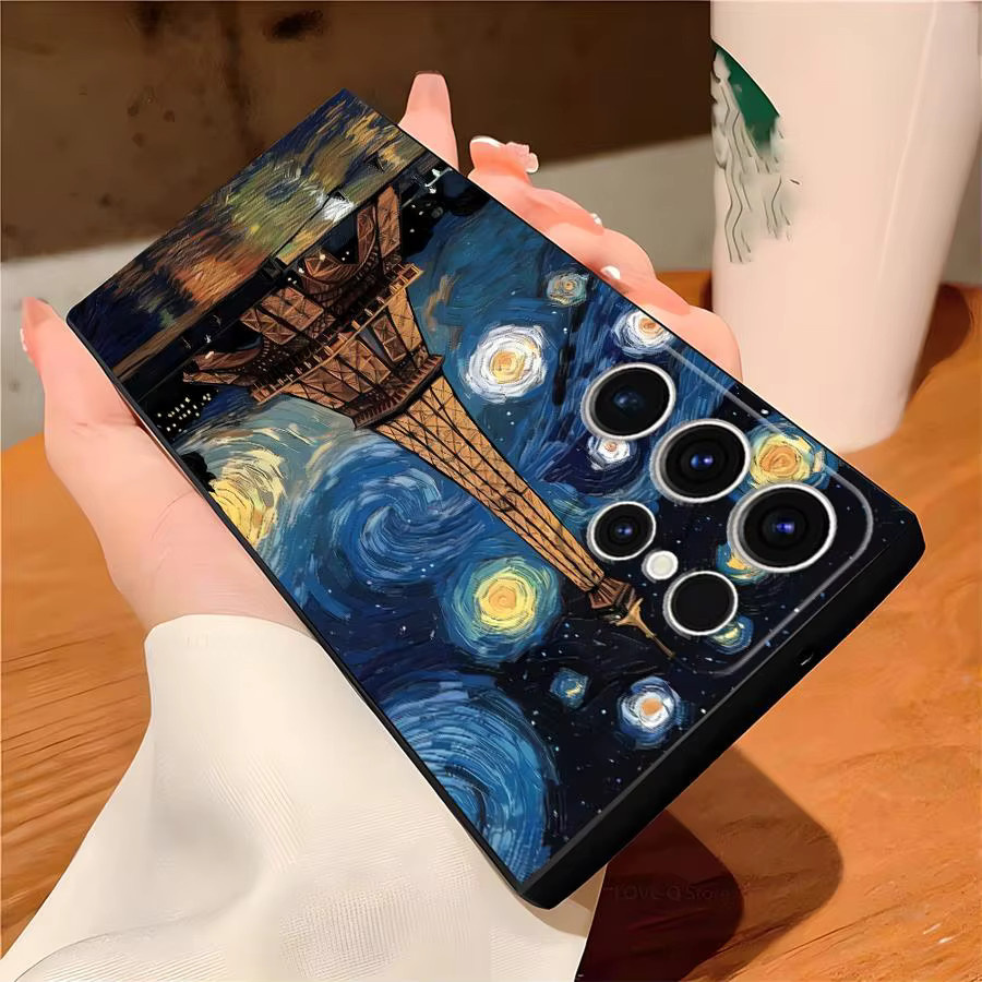 Van-Gogh Handyhülle für Samsung Galaxy S23 Ultra S24 S25 S26 S21 FE S20 Plus und weitere Modelle, Multicolor, Soft Phone Cover - Bild 4