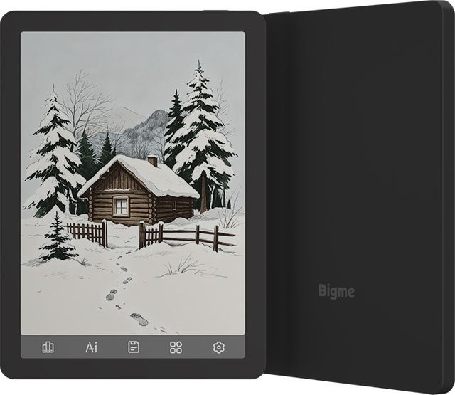 Bigme B6 Farb-E-Ink E-Reader mit 6 Zoll Display, Android 14, 2GB RAM, 32GB Speicher, Schwarz - Bild 1