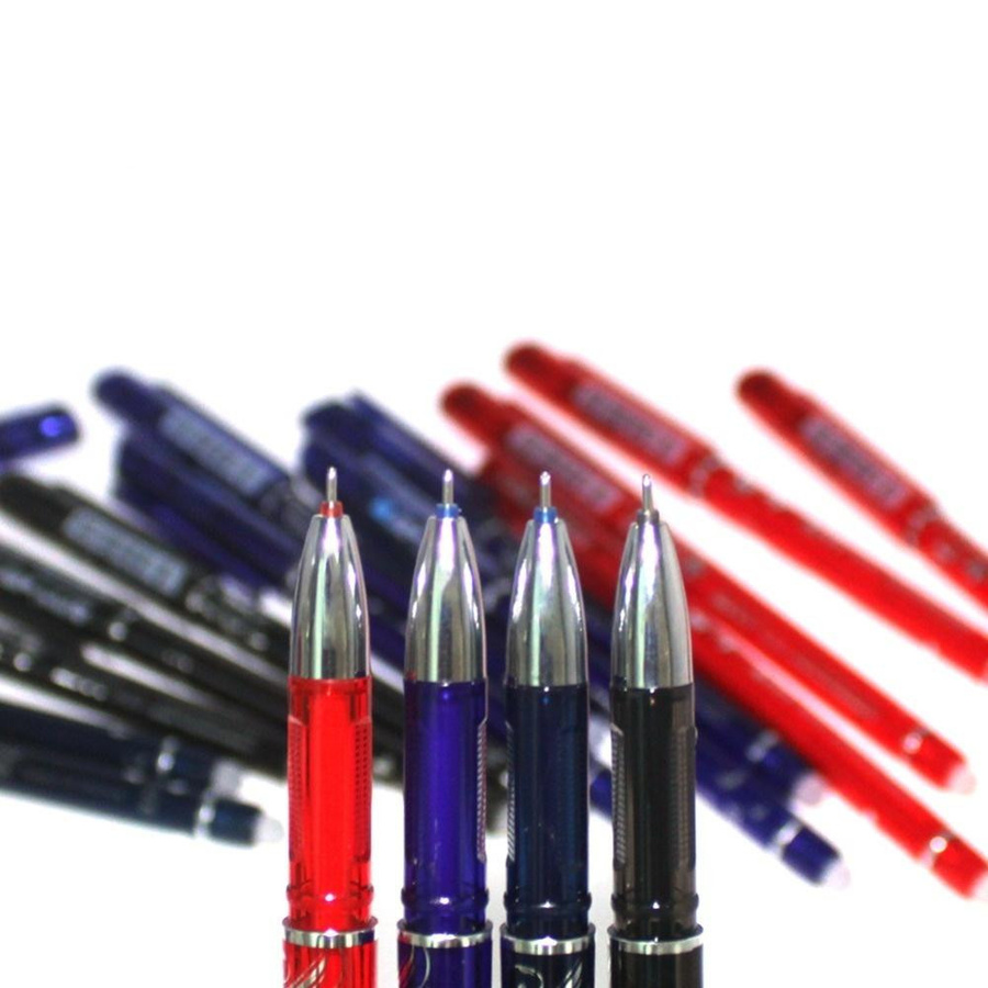 Aishangbao Löschbare Gelstifte Set mit 0,5 mm Spitze in Blau, Rot und Schwarz - Bild 3