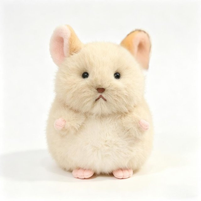 Kawaii Chinchilla Plüschtier, khaki, 15cm, ab 14 Jahre - Bild 1