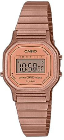 Casio Digitaluhr Vintage, Roségold, Kunststoff, Damen - Bild 1