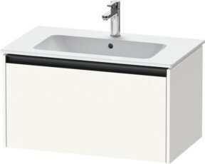 Duravit Waschtischunterschrank Ketho.2 in Weiß Matt mit einem Auszug, wandhängend, B/T: 81 x 48 cm - Bild 1