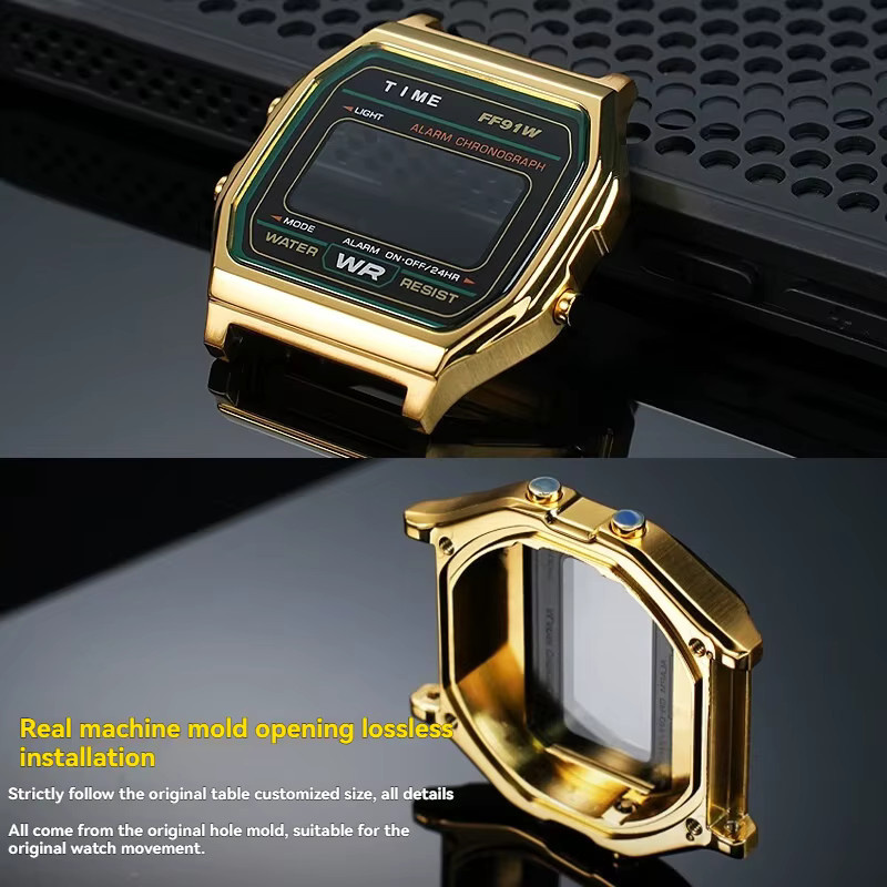 Casio Mod Kit Metallgehäuse, Edelstahl, Uhrenzubehör - Bild 2