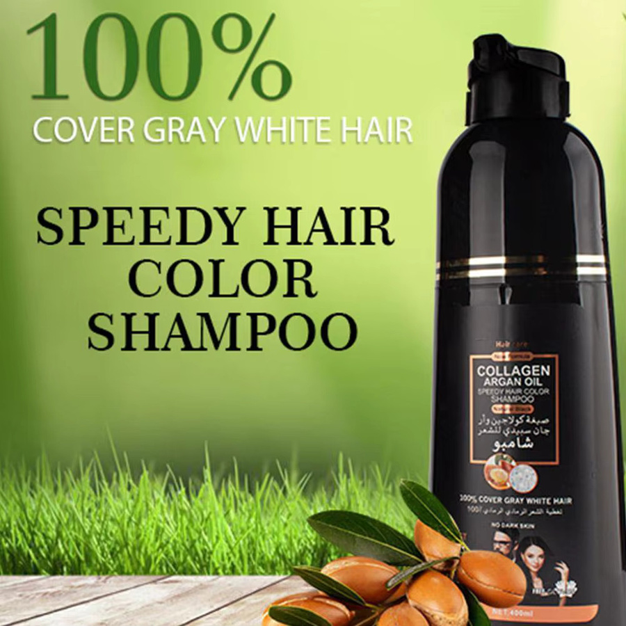 3-in-1 Kollagen Arganöl Shampoo, 400 ml, für graues Haar, Unisex - Bild 4