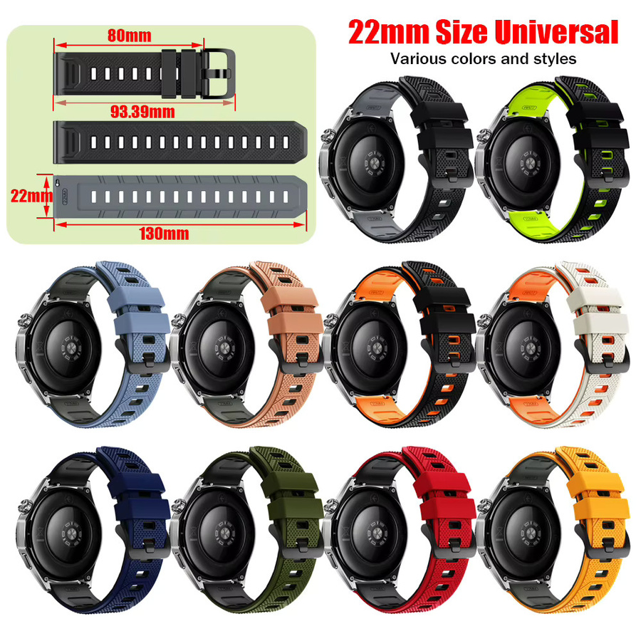 Realme Smartwatch-Armband, Silikon, Bicolor, 22 mm, Unisex - Bild 5