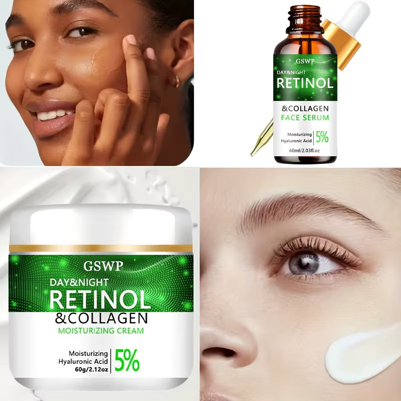 GSWP Kollagen Creme- und Serum-Set, 60g+60ml, Gesichtspflege - Bild 4