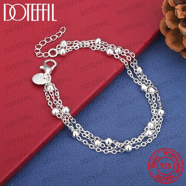 DOTEFFIL Perlenarmband, 925 Silber, Damen - Bild 1