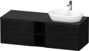 Duravit Waschtischunterschrank D-Neo in Schwarz Matt, Breite: 140 cm, Tiefe: 55 cm - Bild 1