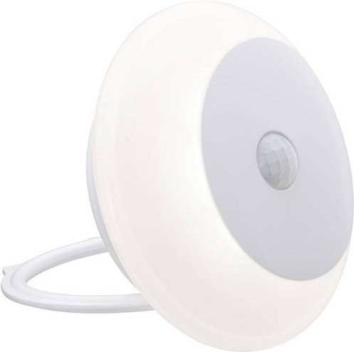 Paulmann Viby 92492 LED-Nachtlicht Rund in Weiß mit Bewegungsmelder und Dämmerungssensor, Warmweiß - Bild 1