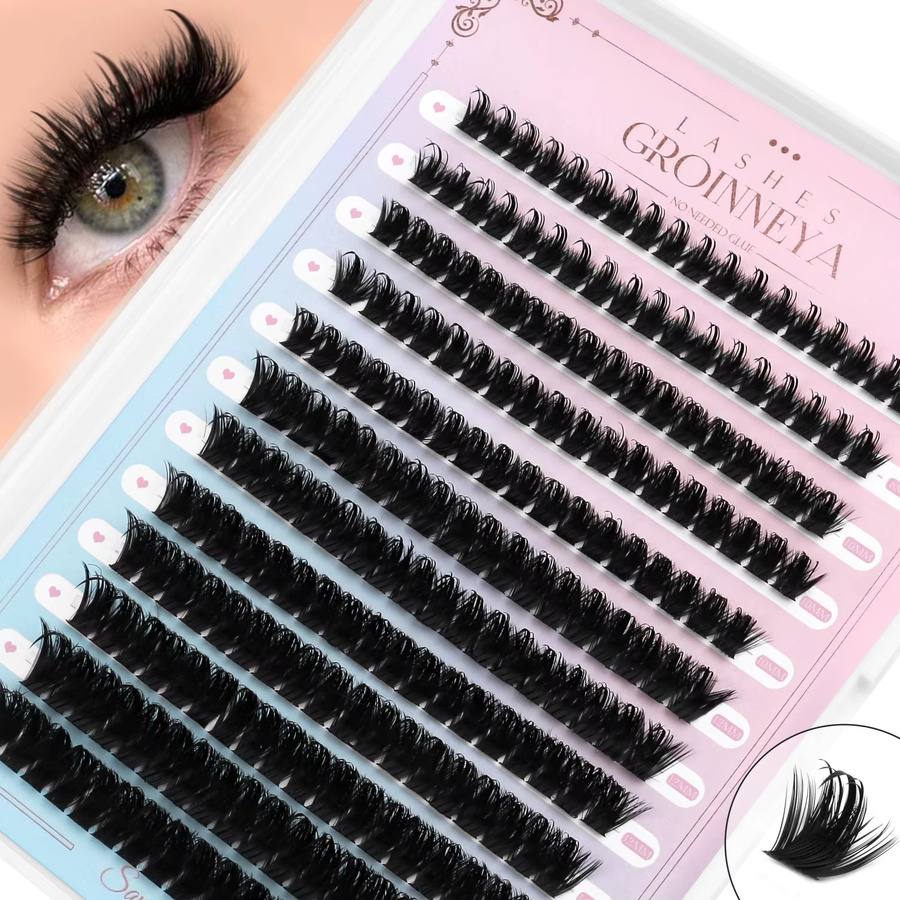 GROINNEYA Wimpern-Cluster, Volumen, natürlich, Unisex - Bild 2