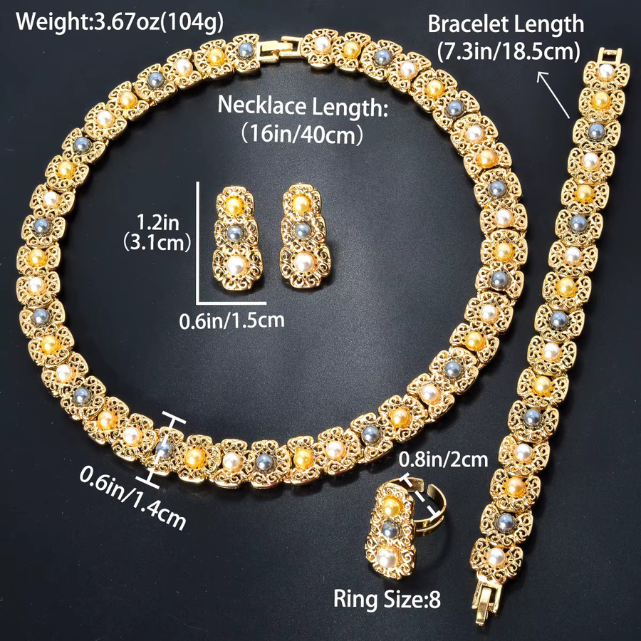 Schmuckset Diana baby, 18 Karat vergoldet, Zirkonia - Bild 2