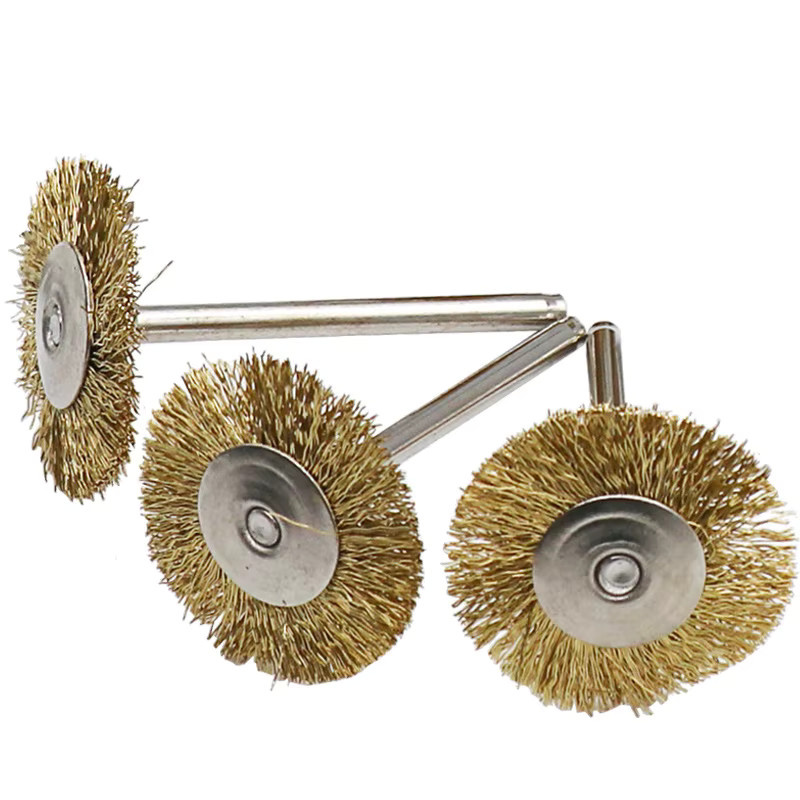 SHENGMEIYU 9-teiliges Polier-Set aus Messing und Stahl für Dremel und Drehwerkzeuge zur Rostentfernung und zum Schleifen in Gold - Bild 3