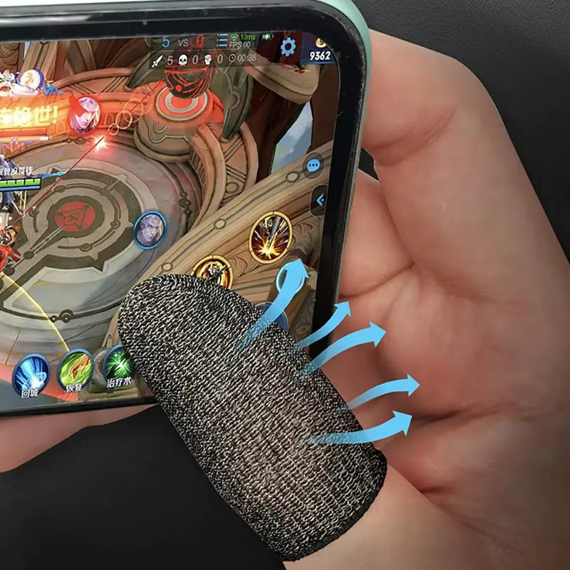 Yu Xi Gaming Finger Sleeves atmungsaktive Fingerspitzen für Mobile Games Anti-Schweiß Touchscreen Abdeckung - Bild 4