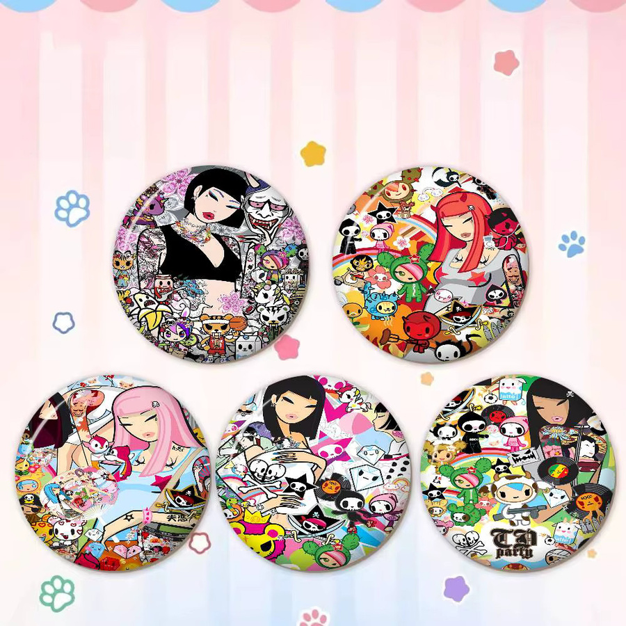 Tokidoki Anstecker, Messing, Bunt, Unisex - Bild 3