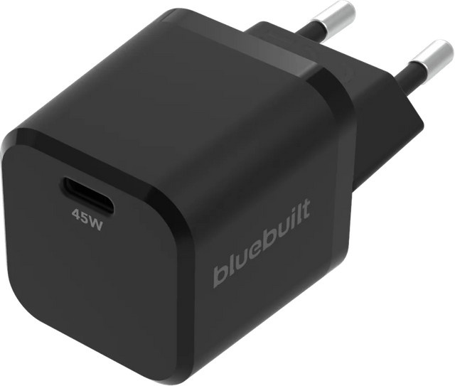 BlueBuilt Power-Delivery-Ladegerät mit USB-C-Anschluss 45 W Schwarz - Bild 1