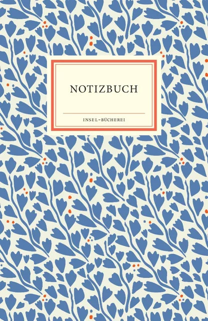 Notizbuch Insel-Bücherei Blauer Blätterzauber in Blau mit unbeschriebenen Seiten aus Papier - Bild 1