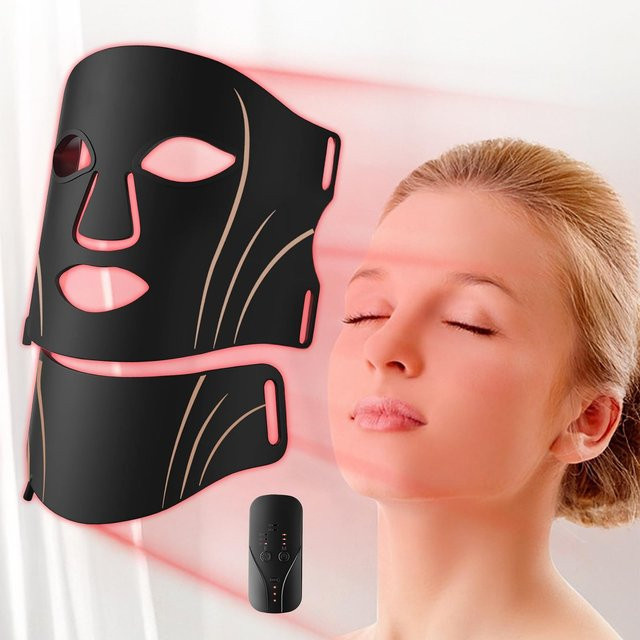 UBilli LED-Maske Gesichtspflege, 7-Farben-LED, Silikon, Anti Aging - Bild 1