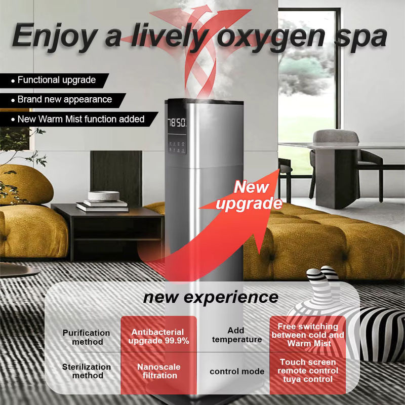 SUSWEETLIFE Luftbefeuchter mit Heißvernebelung und Desinfektionsfunktion, 13 l Kapazität, leise für Schlafzimmer und Babyzimmer - Bild 3