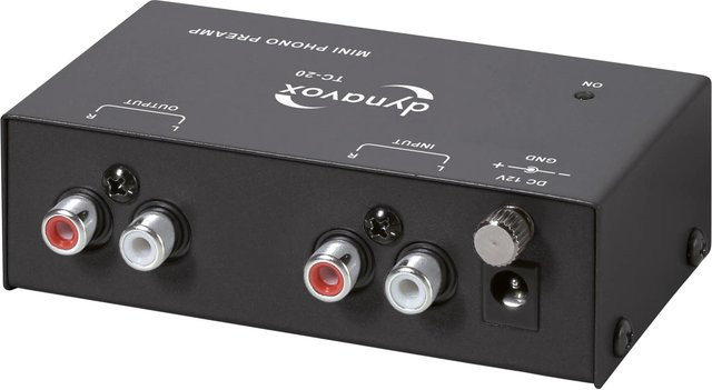 Dynavox TC-20 Phono-Vorverstärker in Schwarz mit USB-Anschluss - Bild 1