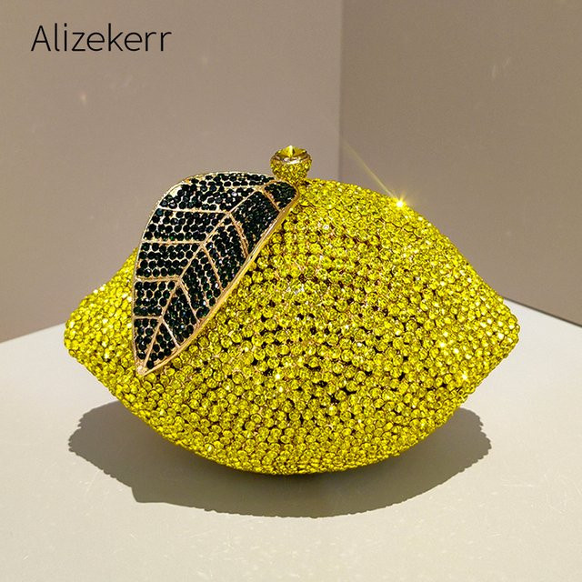 Alizekerr Abendtasche, Zitronenförmig, Diamant, Damen - Bild 1