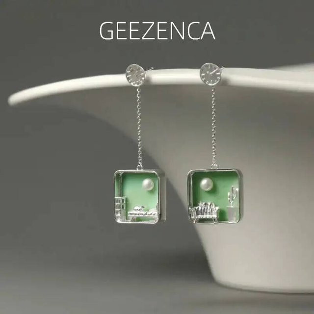 Geezenca Ohrringe, Silber, Perle, Damen - Bild 1