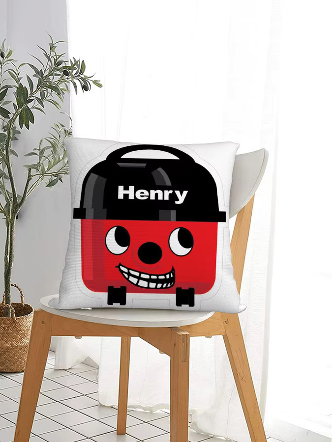 H-Henry Hoover Kissenbezug aus Plüsch in Multicolour, quadratisch, B/T/H: 30 x 30 x 30 cm - Bild 5