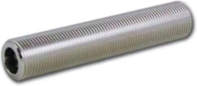 Ich-Zapfe Gewindestutzen Edelstahl Silber G 5/8 mit beidseitigem Einstich Innen Ø 7 mm L 40 mm - Bild 1