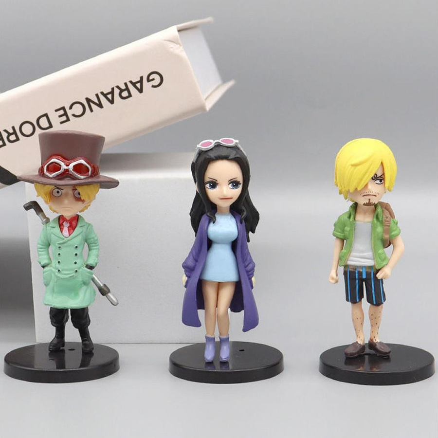 Fashnics One Piece Luffy Actionfigur 6-teiliges Set PVC - Bild 3