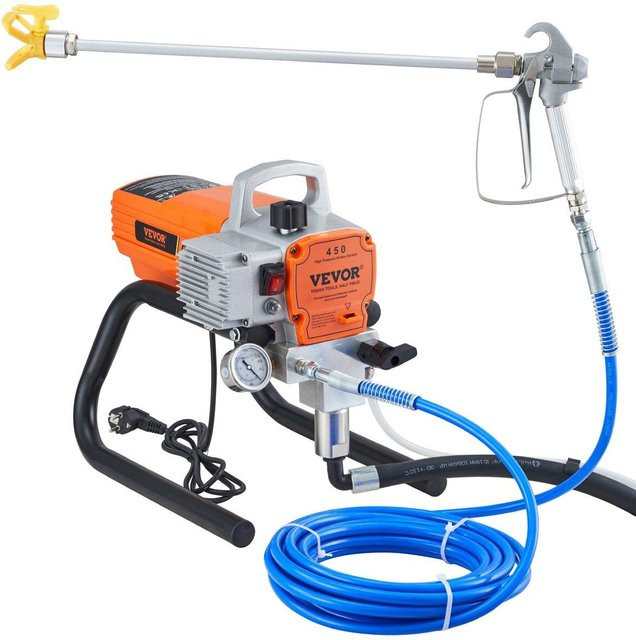 Buying Solutions MB Airless Hochdruck Spritzpistole für Wandfarbe und Lack, 1800W, Orange - Bild 1