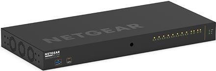 Netgear M4250 AV Line Managed Switch GSM4212PX-100EUS, 12-Port, 8x1G PoE+ 240W, 2x1G, 2xSFP+, Schwarz - Bild 1