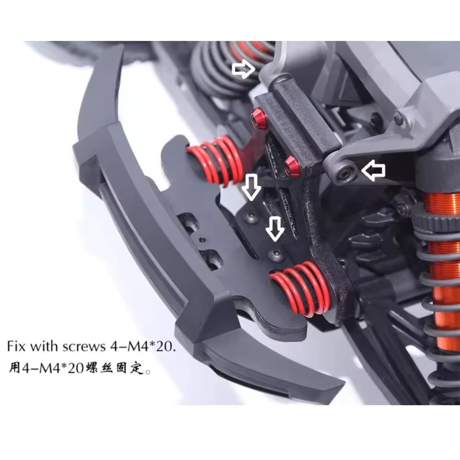 TRAXXAS Frontstoßstangensatz, 1:6, Schwarz - Bild 2