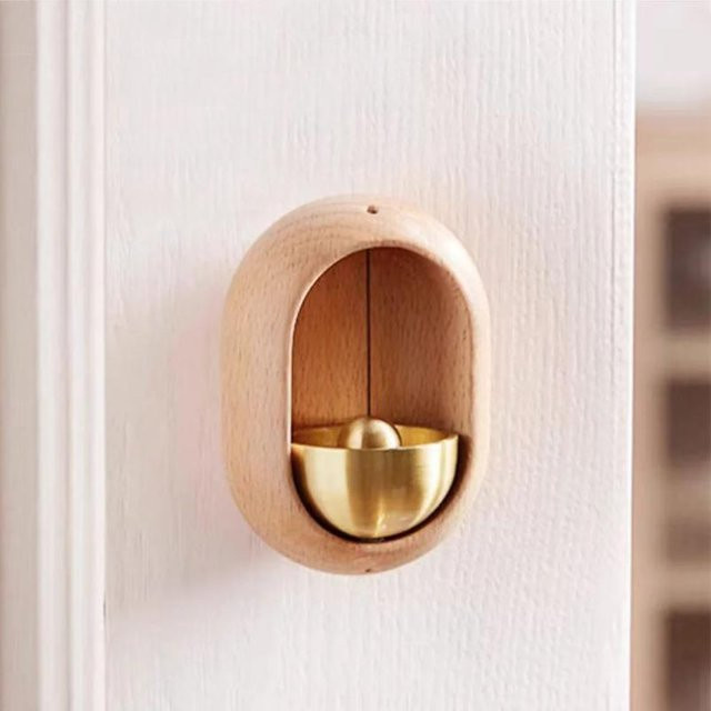 Dekorative Windglocke aus Holz und Messing von Yiran Furniture als hängende Dekoration für deinen Eingangsbereich - Bild 1