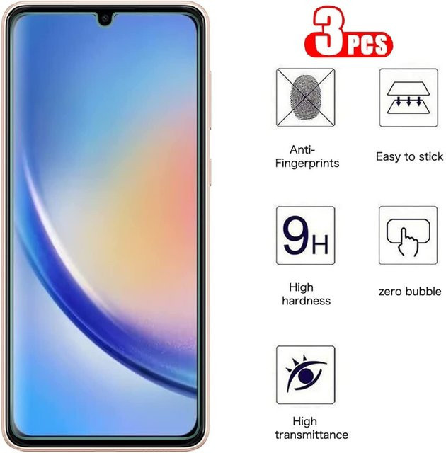 3er-Set Xiaomi Panzerglas Screen Protector in Transparent für Redmi 15R 15C 14R 9 10 Power 10 Prime 2022 9 9I Sport 15 4G 14C 5G aus gehärtetem Glas - Bild 1