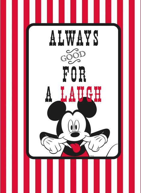 Komar Wandbild Mickey Mouse Lines, Paper Poster, Multicolor, Breite: 30 cm, Höhe: 40 cm - Bild 1