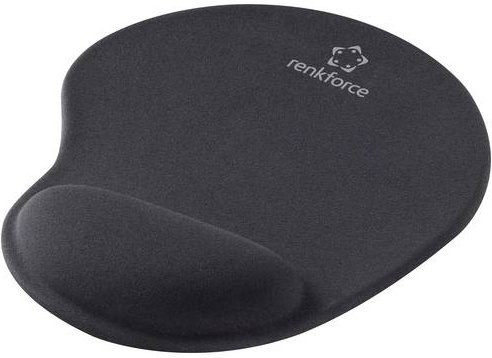 Ergonomisches Mauspad von Renkforce in Schwarz - Bild 1