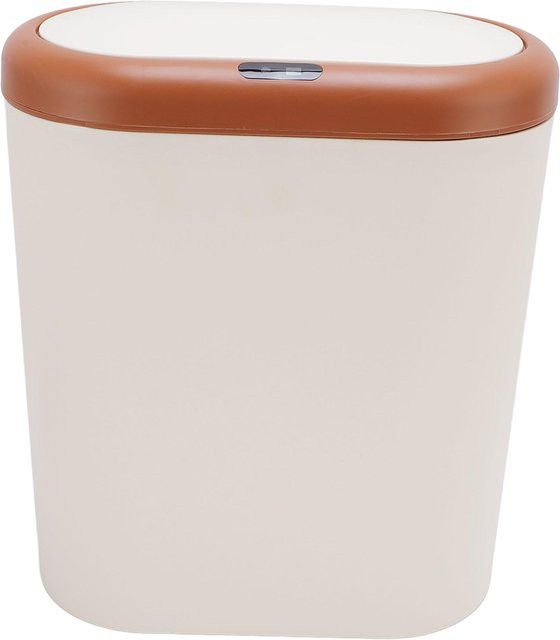 Koogeelife Smart Sensor Mülleimer mit 12,5 l Volumen, wasserabweisend und berührungslos, Farbe: Weiß - Bild 1