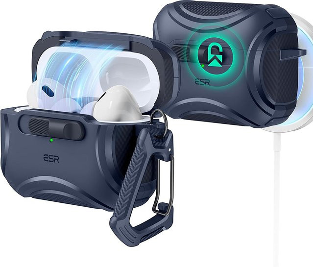 ESR Cyber Hülle für Apple AirPods Pro Serie, Blau - Bild 1